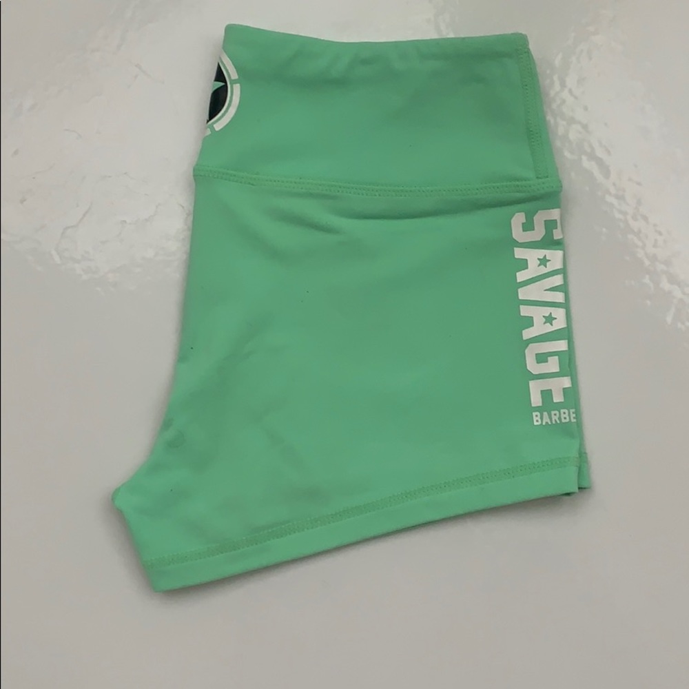 Savage teal booty shorts